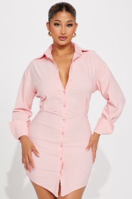 Kassy Mini Dress - Pink sold by Fashion Nova