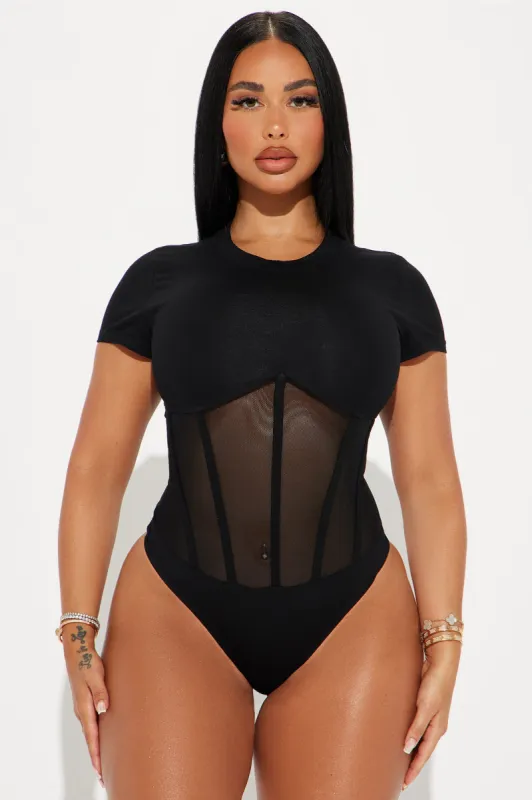 Keep That Energy Bodysuit - Black sold by Fashion Nova