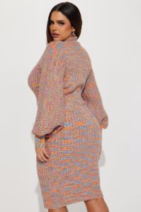 Serena Sweater Midi Dress - Multi Color sold by Fashion Nova