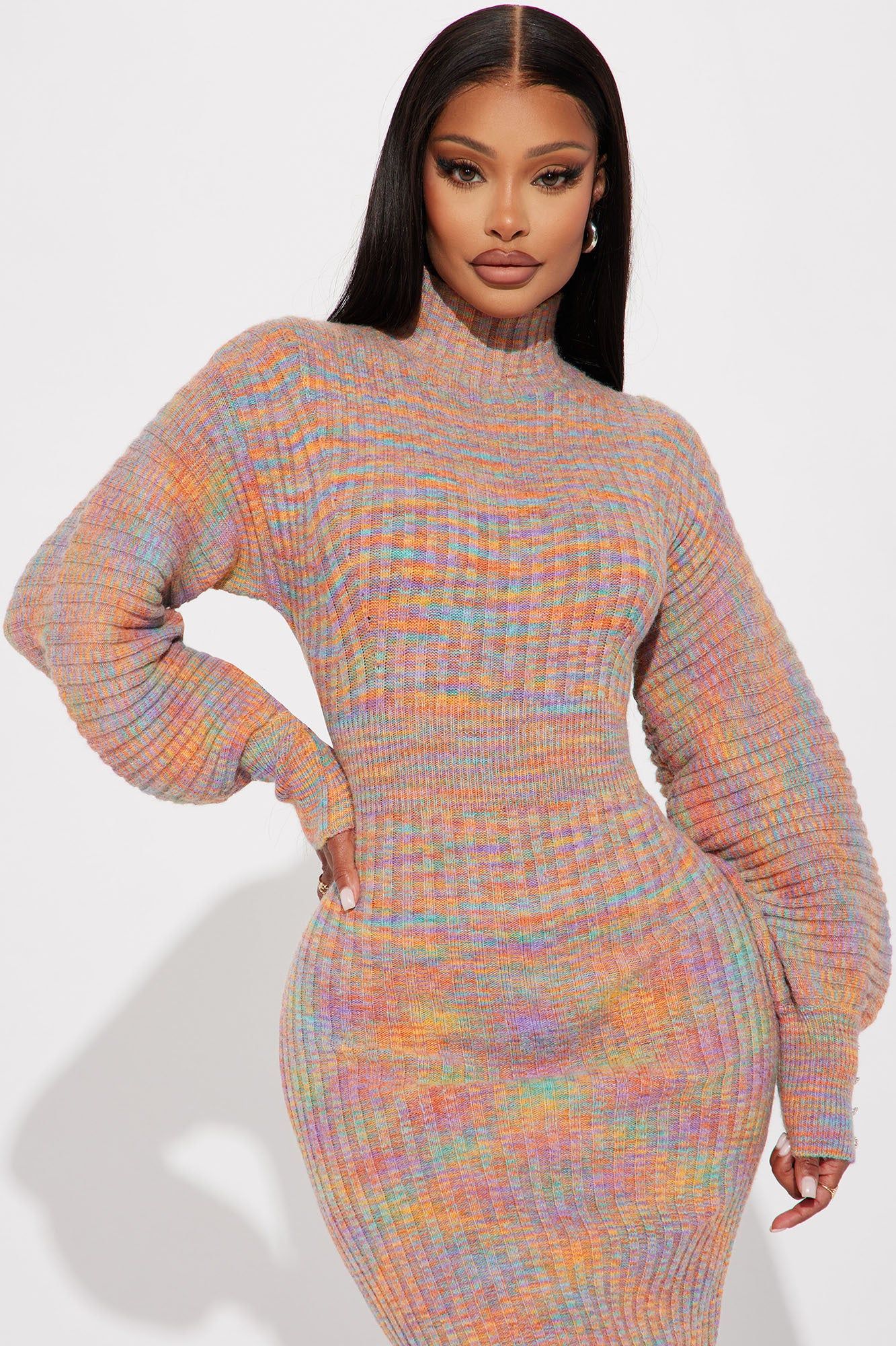 Serena Sweater Midi Dress - Multi Color sold by Fashion Nova product image thumbnail 2