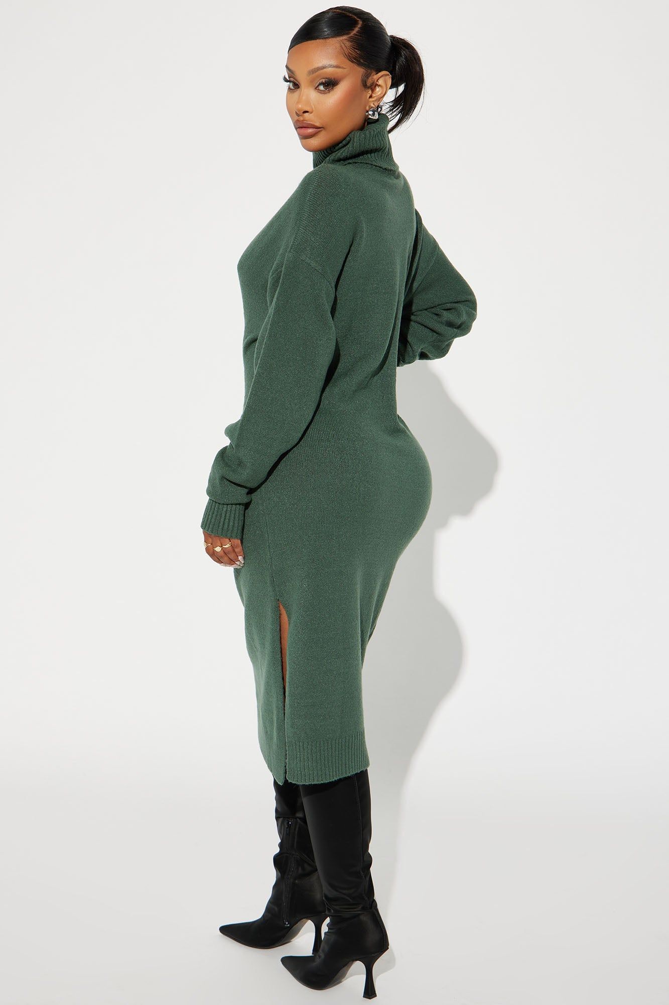 Jane Sweater Midi Dress - Green sold by Fashion Nova product image thumbnail 3