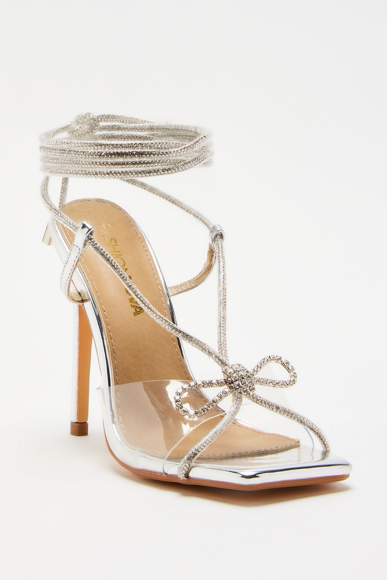 Stole The Show Wrap Up Heels - Silver sold by Fashion Nova product image thumbnail 2