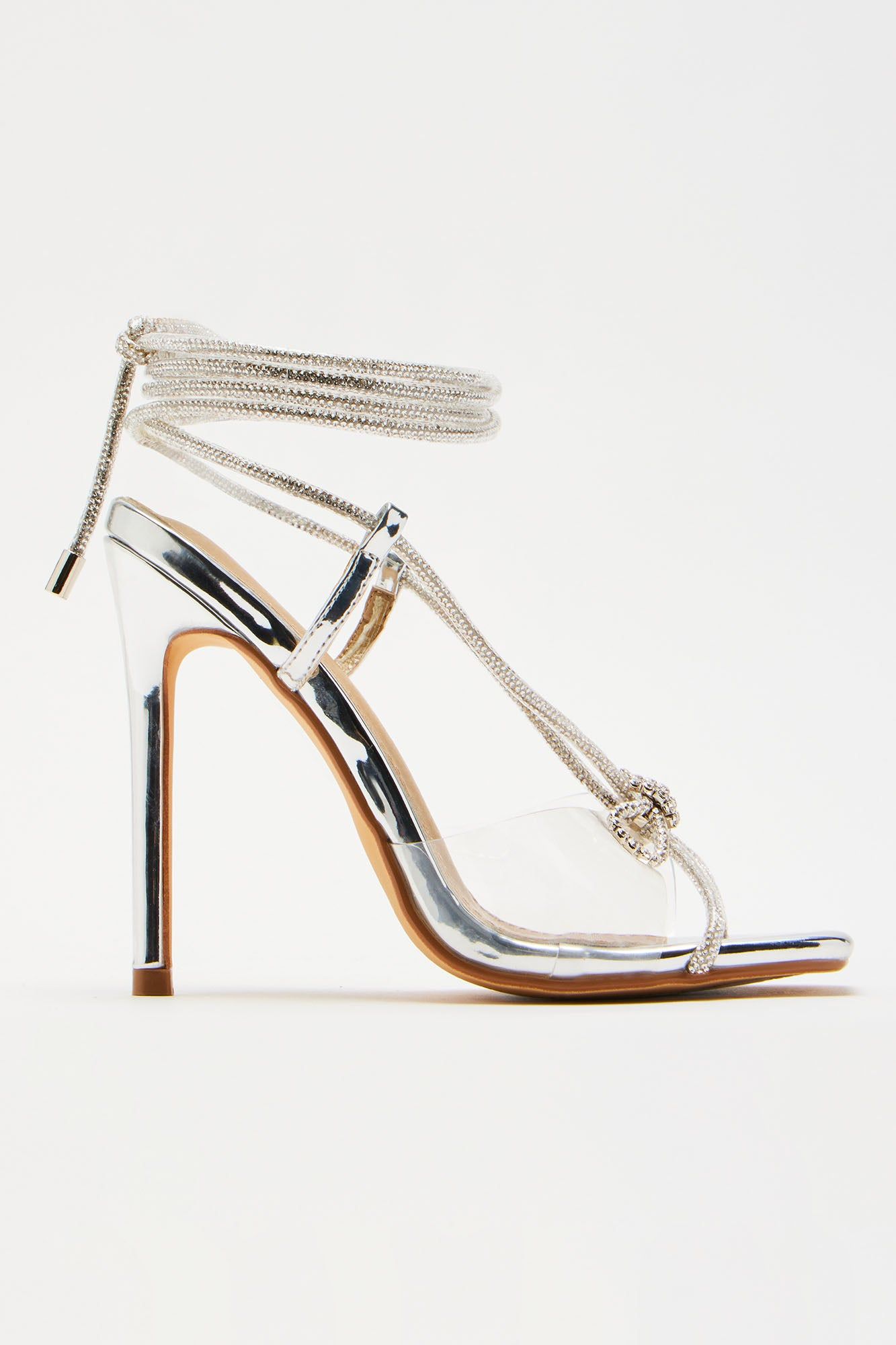 Stole The Show Wrap Up Heels - Silver sold by Fashion Nova product image thumbnail 5