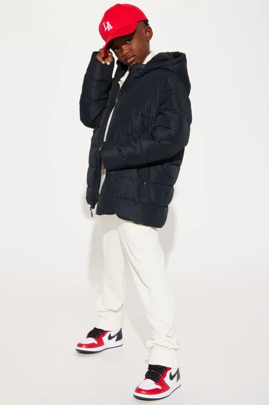 Mini Always Ready For It Puffer Jacket - Black sold by Fashion Nova