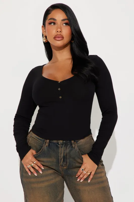 Ryder Ribbed Top - Black made by Fashion Nova