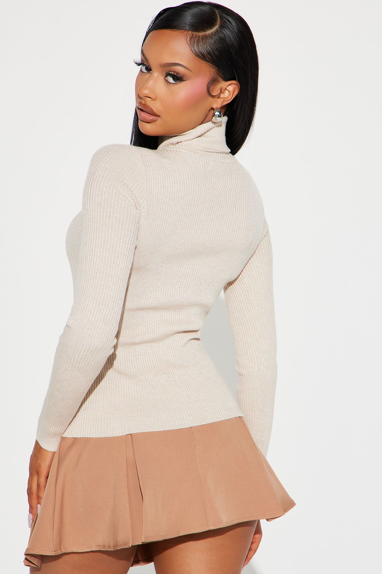 Brookside Sweater Top - Oatmeal sold by Fashion Nova product image thumbnail 4