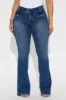 Make An Impression Stretch Flare Jeans - Dark Wash sold by Fashion Nova