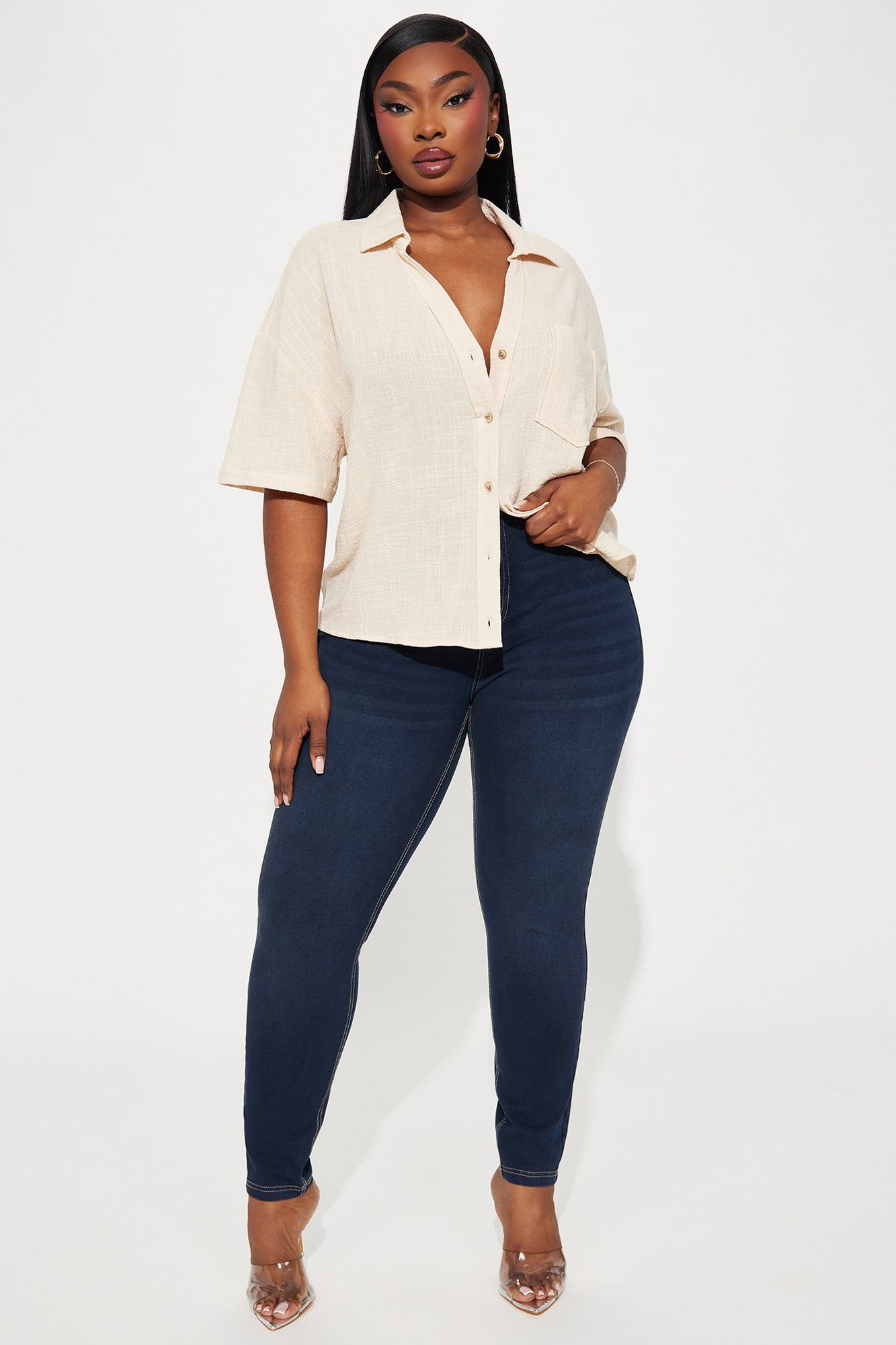 Rowan Shirt - Sand sold by Fashion Nova product image thumbnail 5