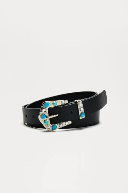 Washed Ashore Belt - Black sold by Fashion Nova