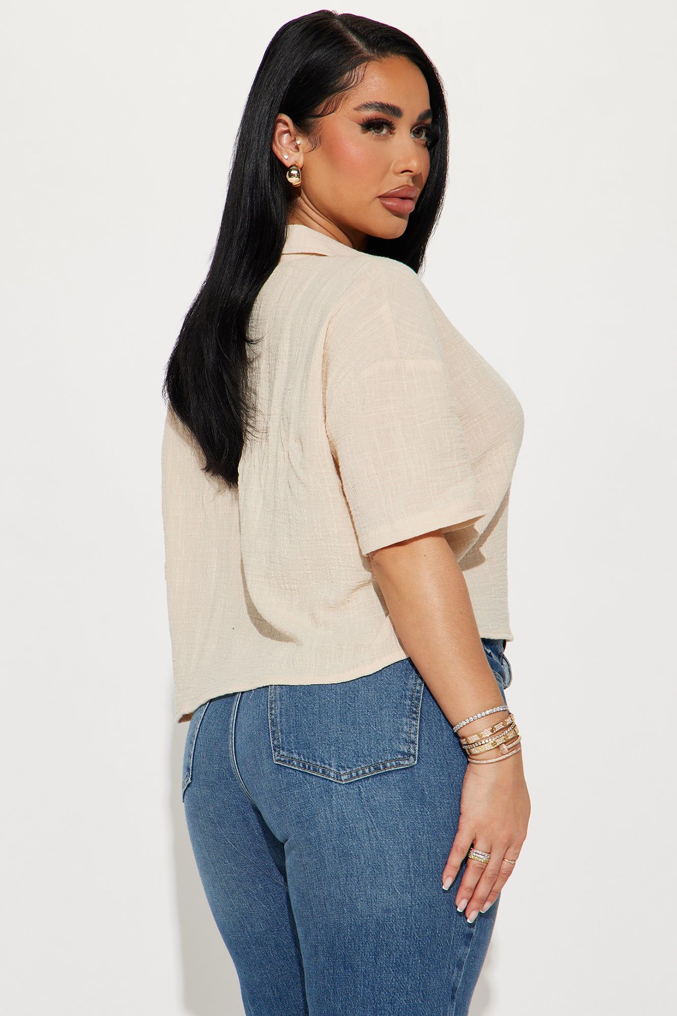 Rowan Shirt - Sand sold by Fashion Nova product image thumbnail 3