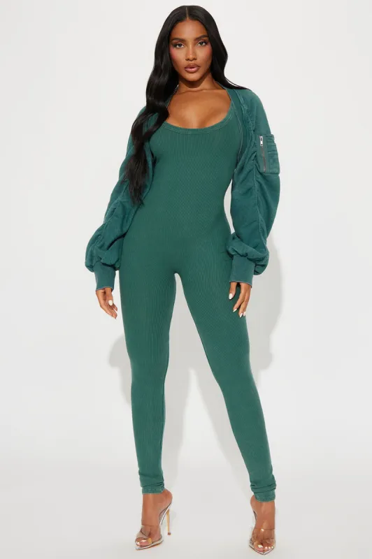 Tell Me What You Want Jumpsuit Set - Green sold by Fashion Nova