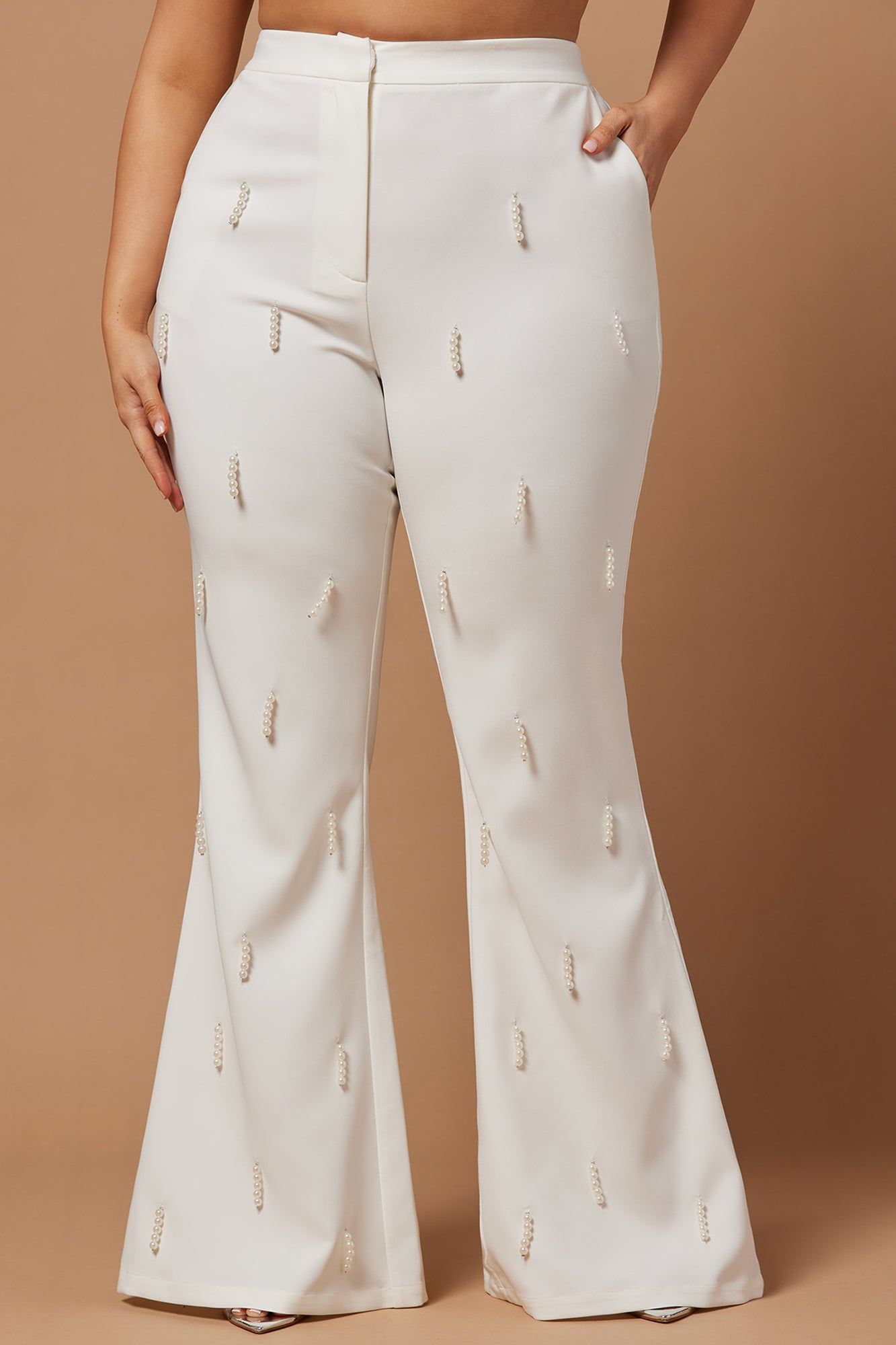 Bella Embellished Pant - Ivory sold by Fashion Nova product image thumbnail 6
