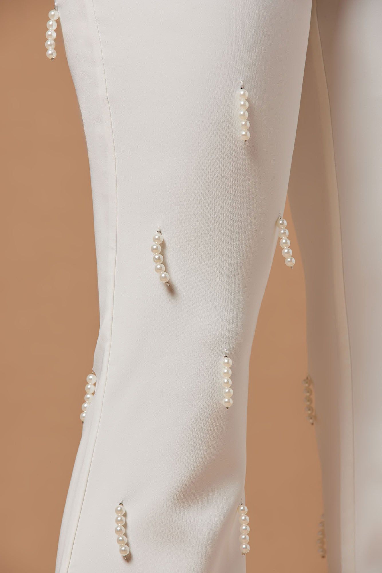 Bella Embellished Pant - Ivory sold by Fashion Nova product image thumbnail 3