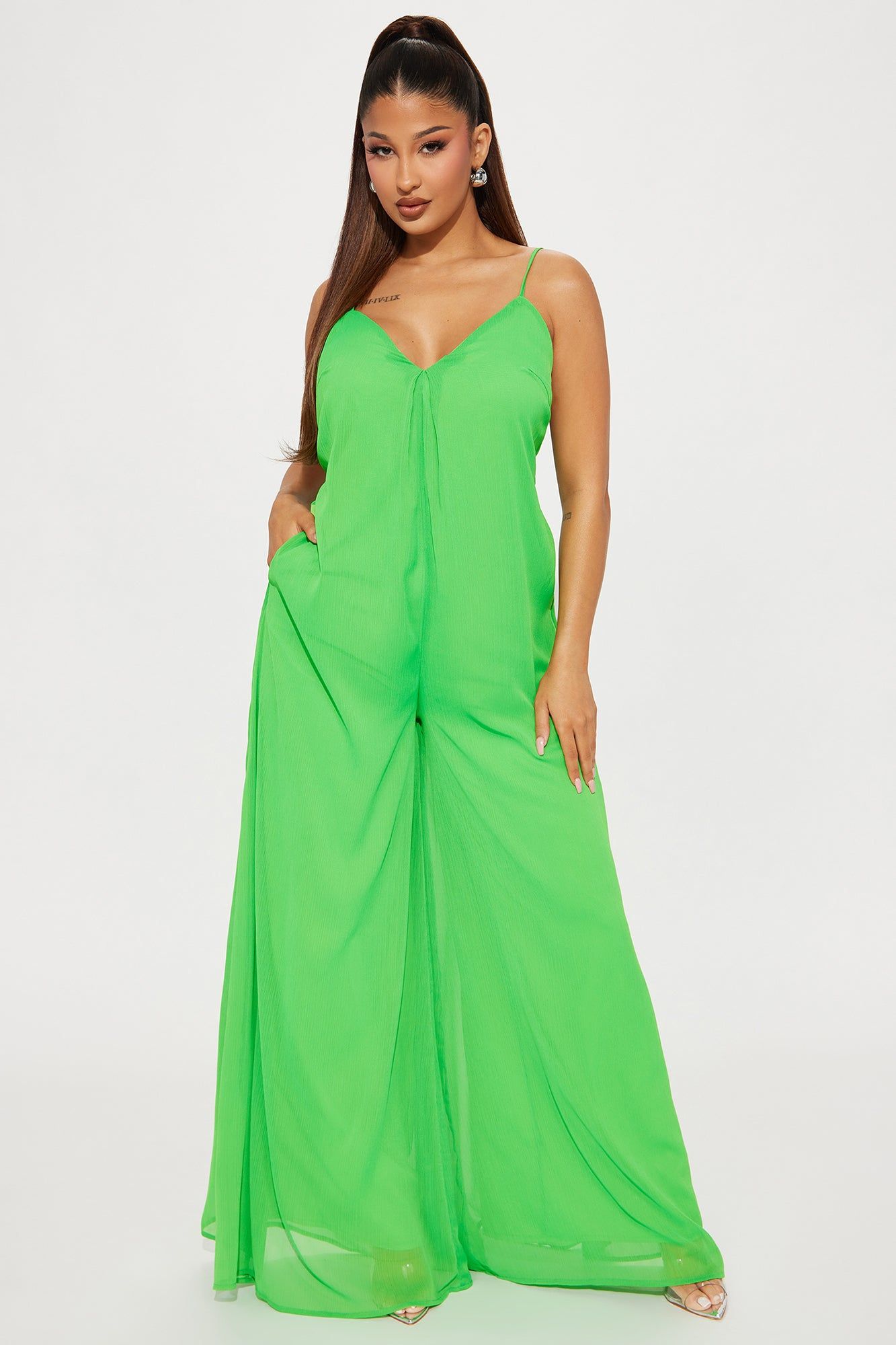 Hali Jumpsuit - Green sold by Fashion Nova
