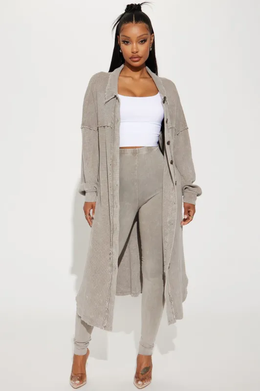 Cece Washed Legging Set - Taupe sold by Fashion Nova