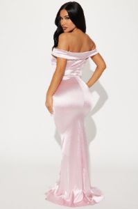 Coralie Off Shoulder Gown - Rose sold by Fashion Nova