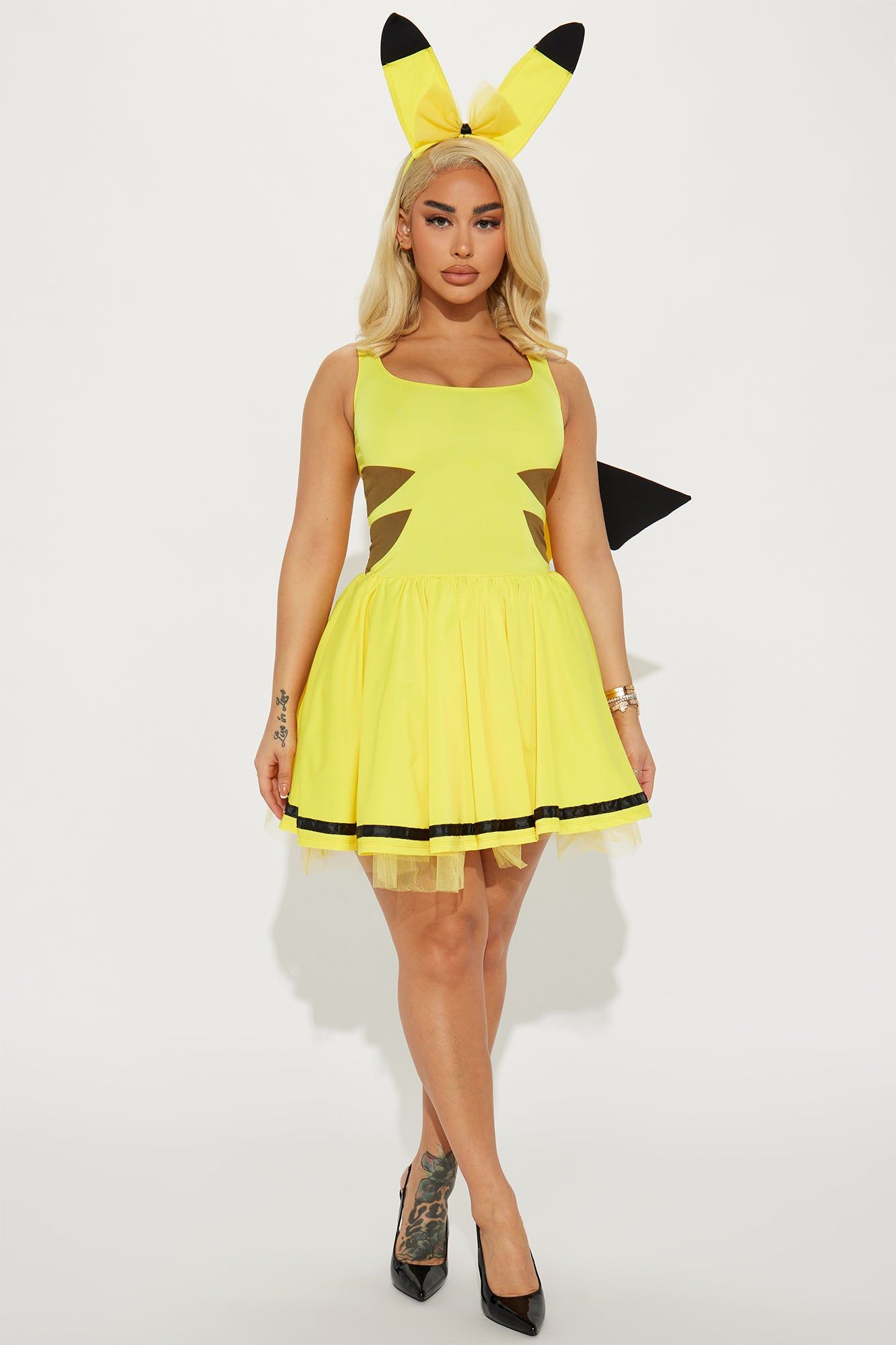 Catch Them All Cutie 2 Piece Costume Set - Yellow sold by Fashion Nova