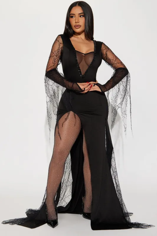Misses Spooky 1 Piece Costume Starter - Black sold by Fashion Nova