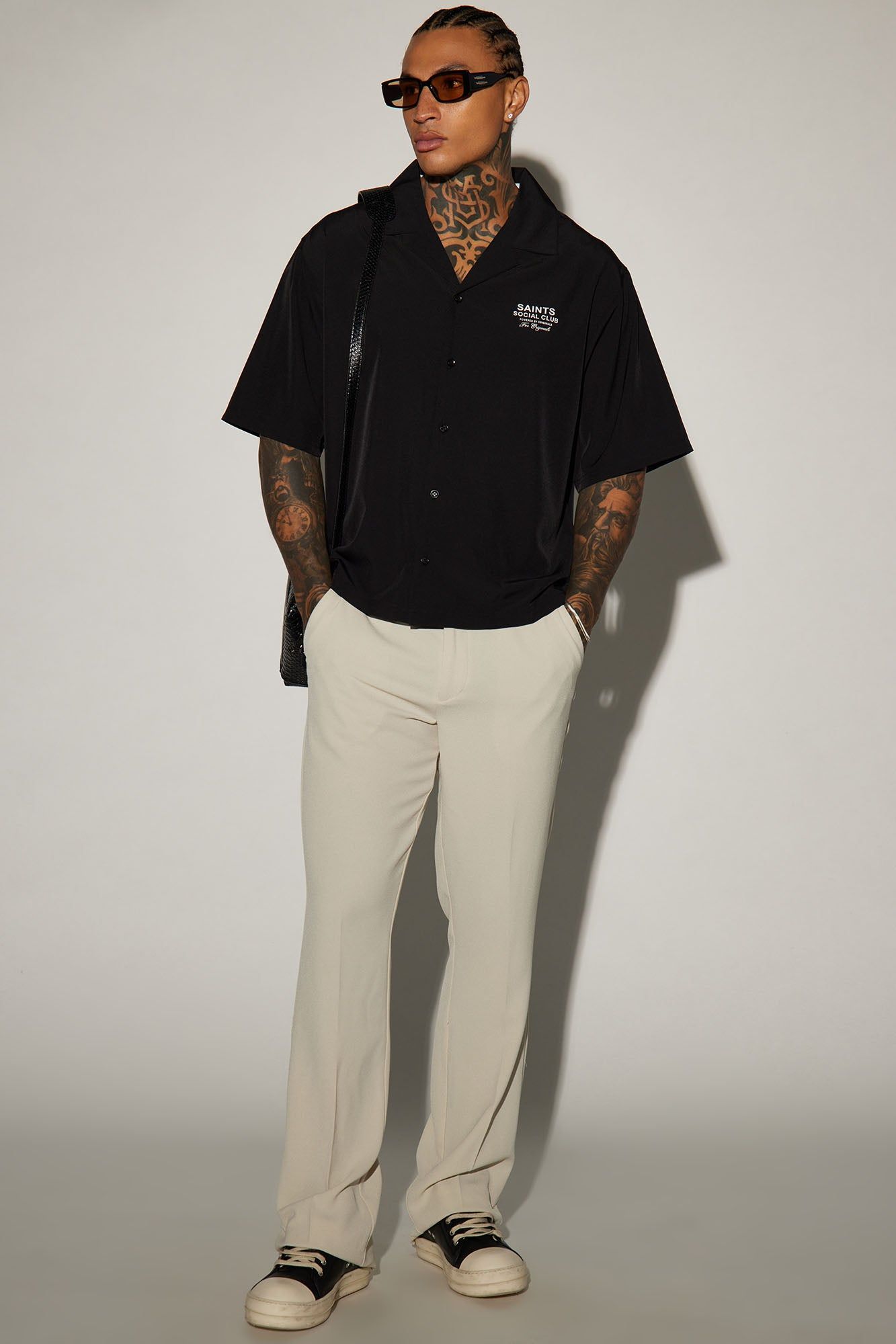 Saints Social Club Button Up Shirt - Black sold by Fashion Nova product image thumbnail 2