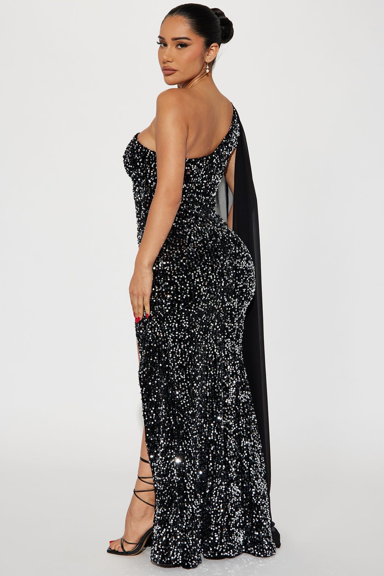 Celest Sequin Gown - Black sold by Fashion Nova product image thumbnail 3