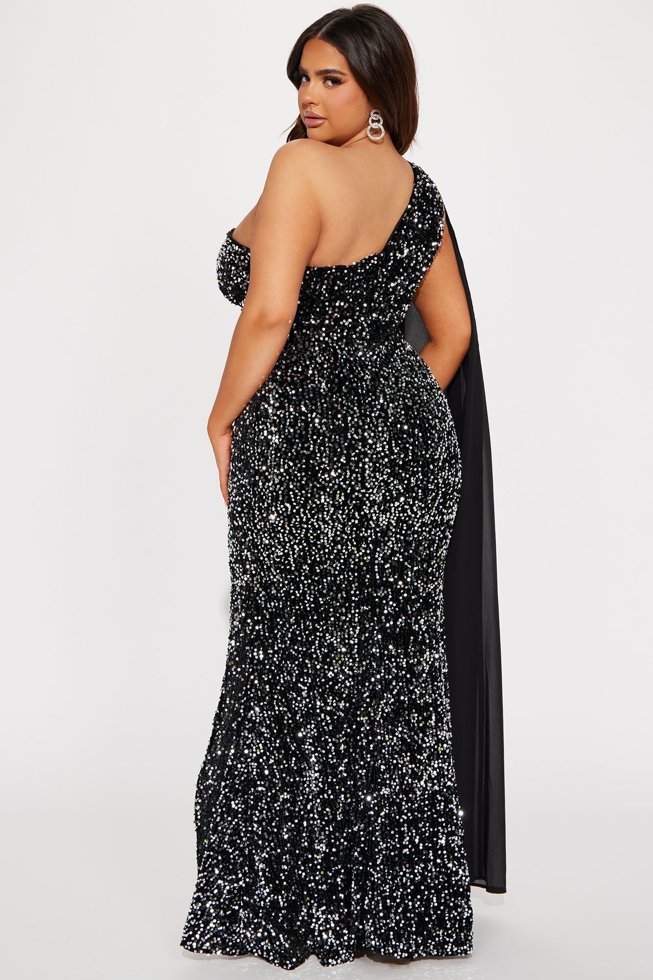 Celest Sequin Gown - Black sold by Fashion Nova product image thumbnail 6