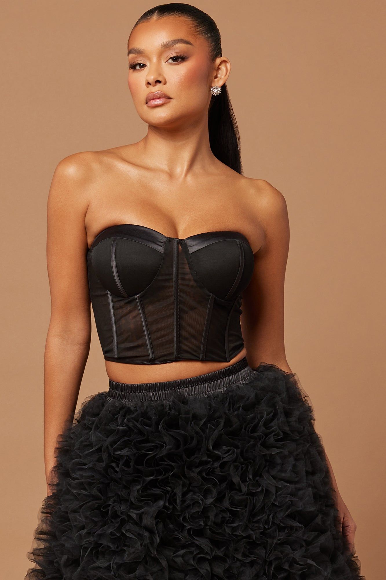 Lilian Corset Skirt Set - Black sold by Fashion Nova product image thumbnail 2