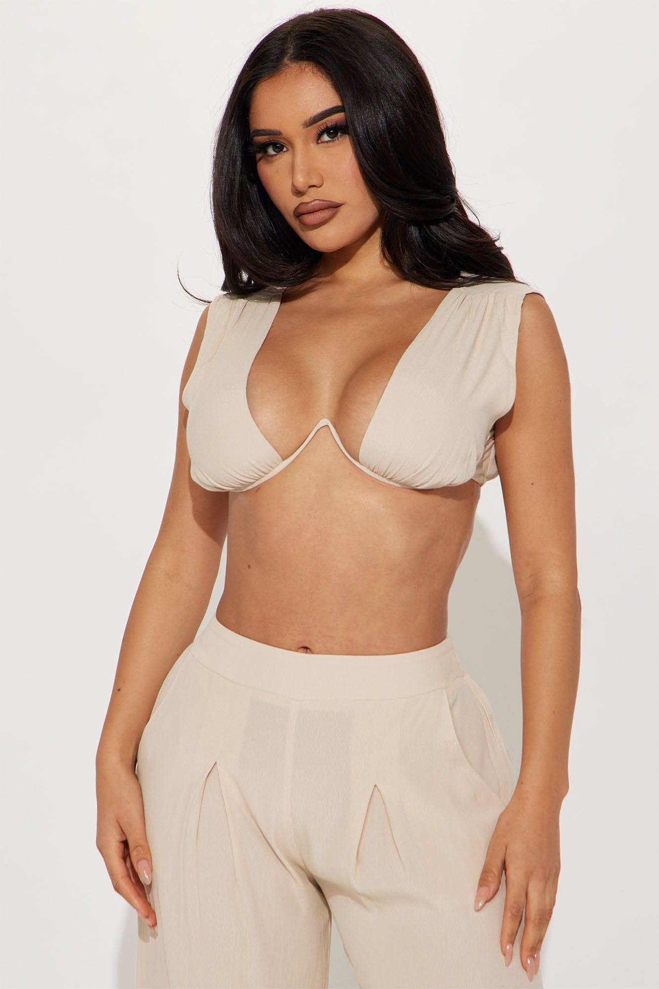 Yolanda Pant Set - Cream sold by Fashion Nova product image thumbnail 2