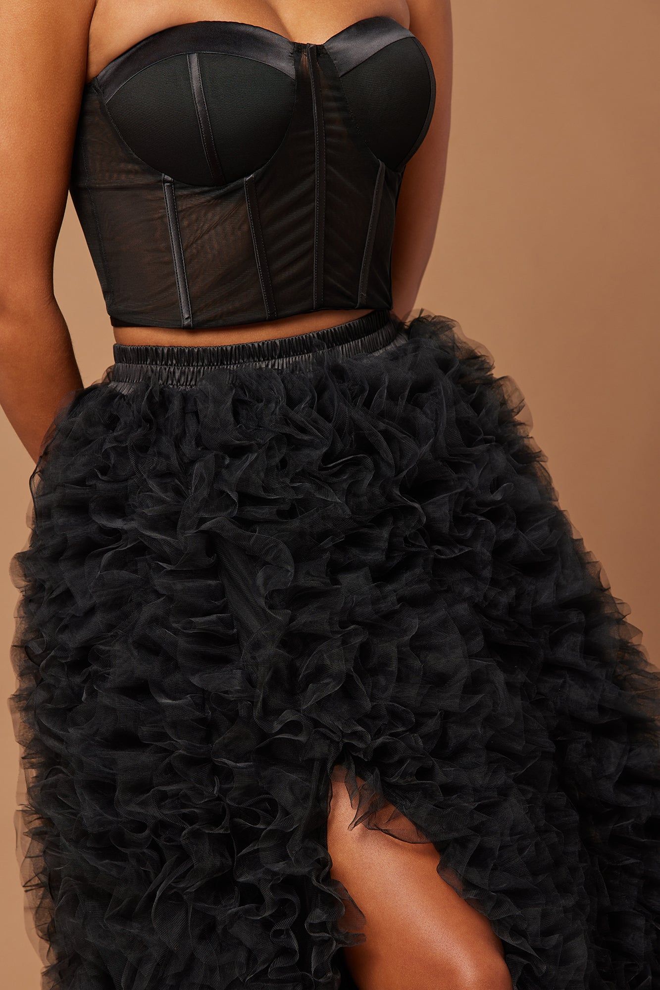 Lilian Corset Skirt Set - Black sold by Fashion Nova product image thumbnail 3