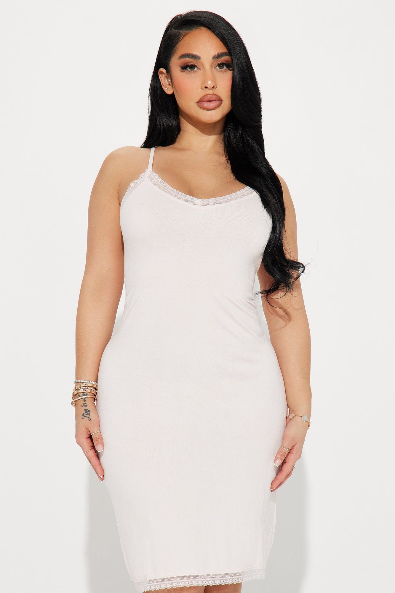 Let's Stay Home PJ Cami Sleep Dress - Pink sold by Fashion Nova product image thumbnail 2