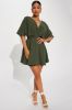 Francesca Flowy Mini Dress - Olive sold by Fashion Nova