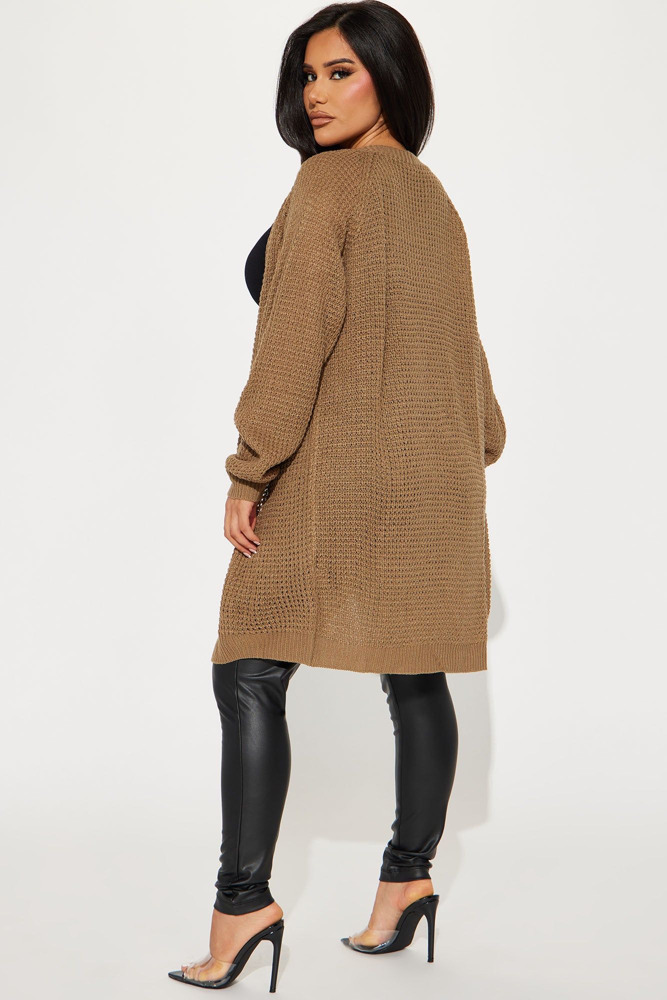 Stayin' Close By Cardigan - Khaki sold by Fashion Nova product image thumbnail 3