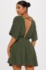Francesca Flowy Mini Dress - Olive sold by Fashion Nova