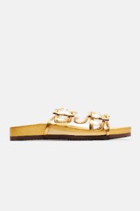 Lina Casual Slides - Gold sold by Fashion Nova