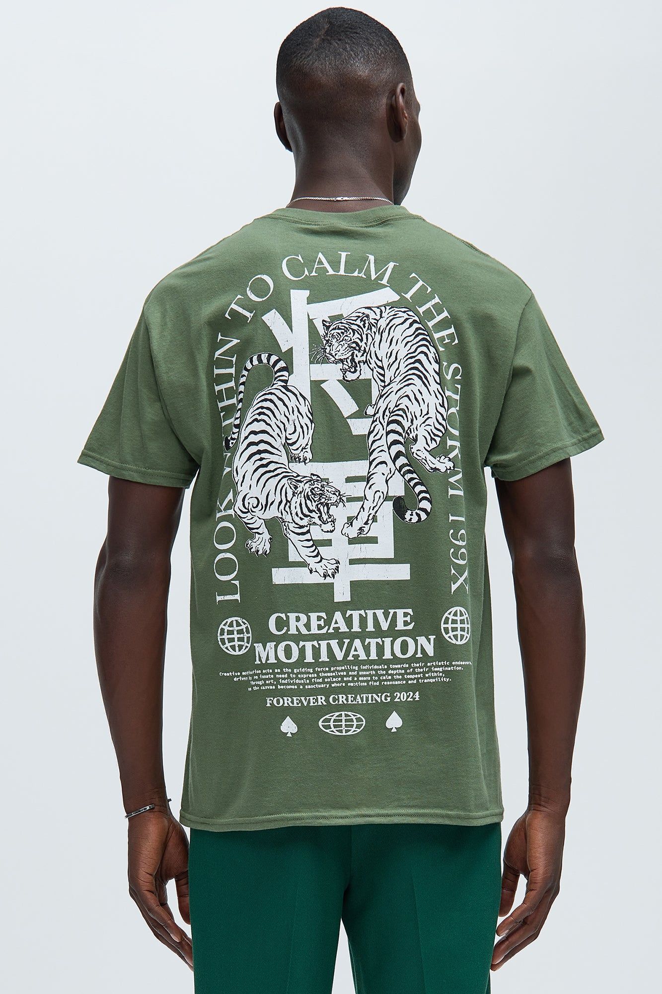 Creative Motivation Short Sleeve Tee - Olive sold by Fashion Nova product image thumbnail 4