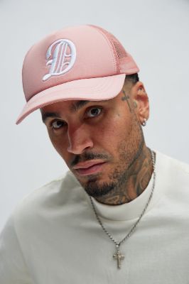 Detroit Trucker Hat - Mauve sold by Fashion Nova