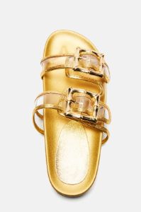 Lina Casual Slides - Gold sold by Fashion Nova