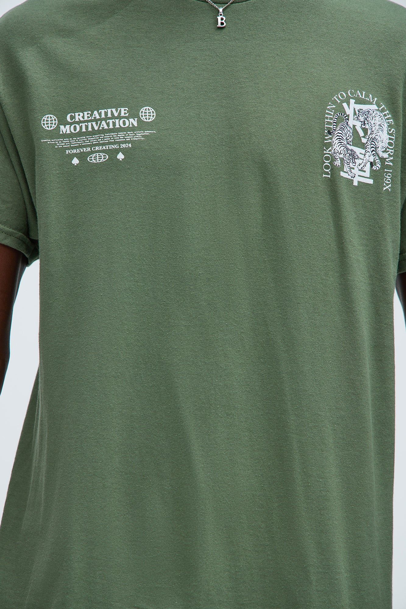 Creative Motivation Short Sleeve Tee - Olive sold by Fashion Nova product image thumbnail 2