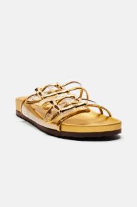 Lina Casual Slides - Gold sold by Fashion Nova