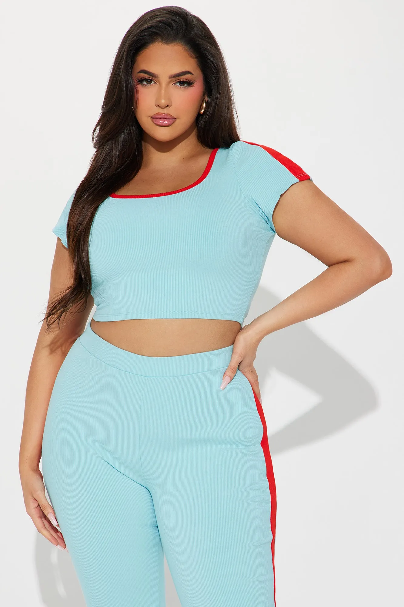 Callie Snatched Pant Set - Turquoise/combo sold by Fashion Nova product image thumbnail 5
