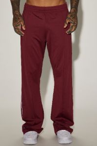 Almost Famous Flare Sweatpant - Burgundy sold by Fashion Nova