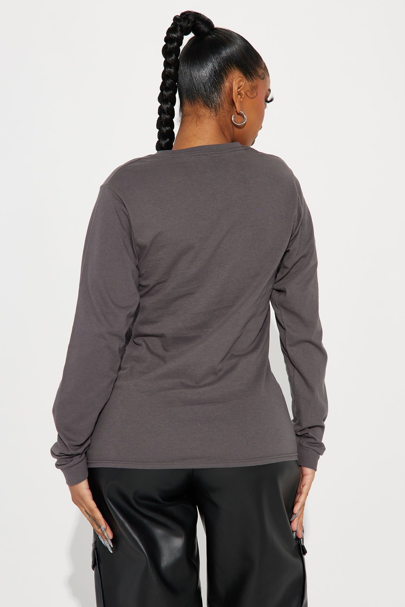 Anywhere In New York Long Sleeve Tee - Grey sold by Fashion Nova product image thumbnail 4