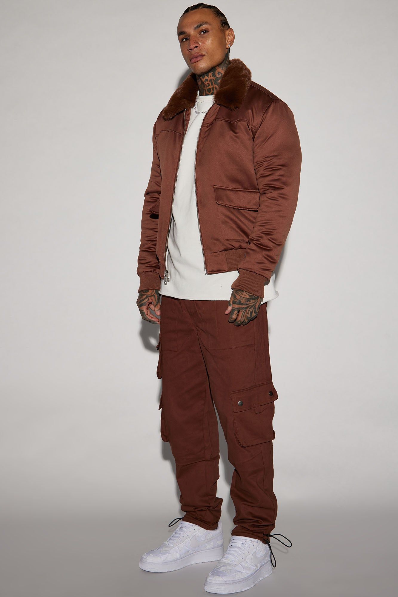 Roaming Twill Cargo Pants - Brown sold by Fashion Nova product image thumbnail 2