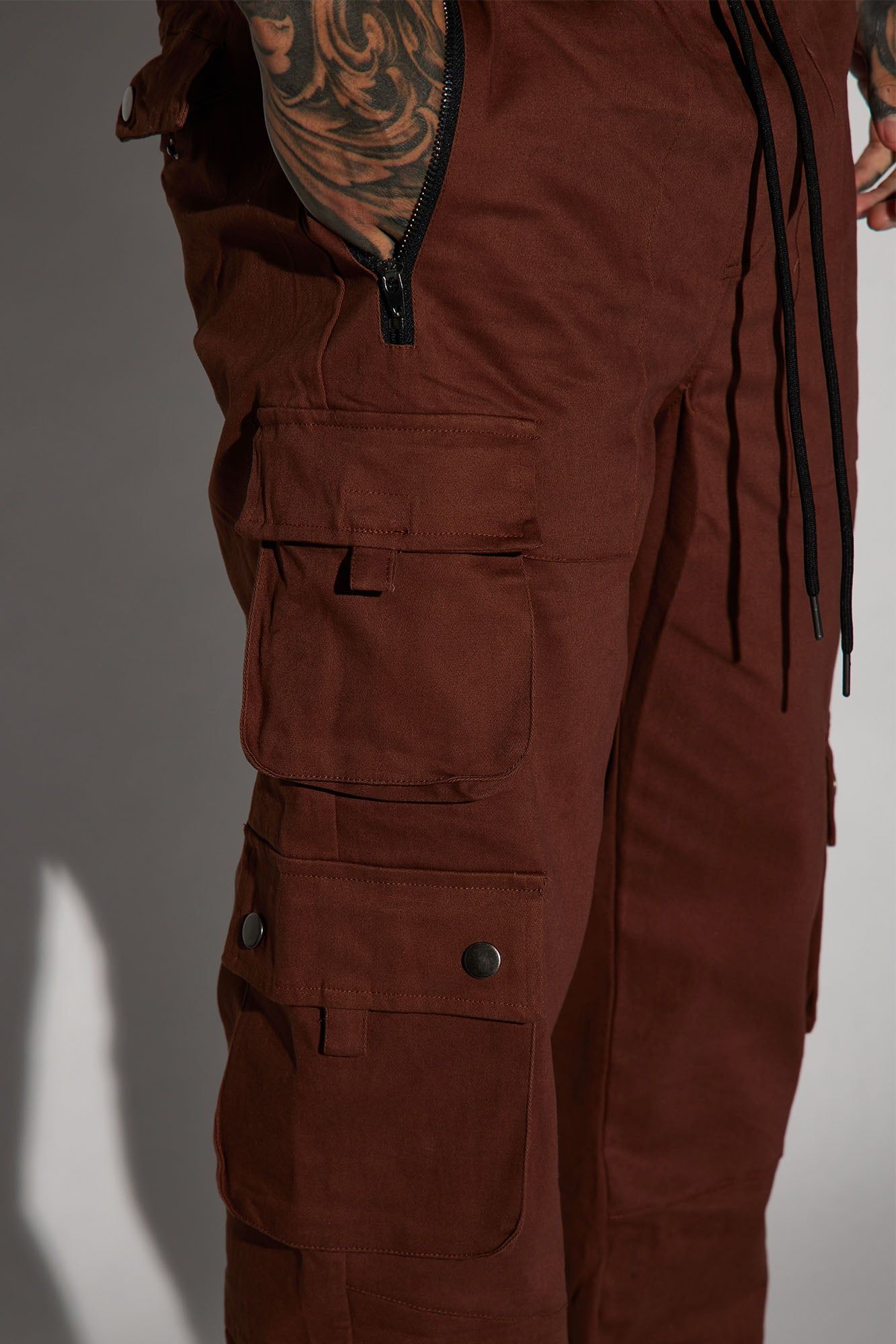 Roaming Twill Cargo Pants - Brown sold by Fashion Nova product image thumbnail 3