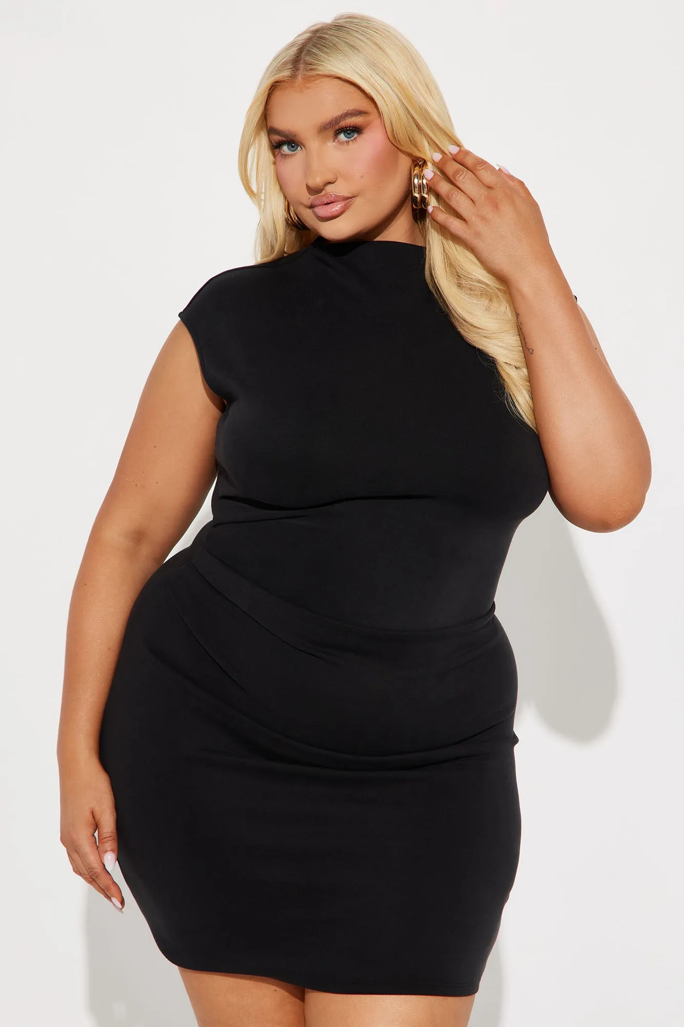 Carrie Ruched Mini Dress - Black sold by Fashion Nova product image thumbnail 4