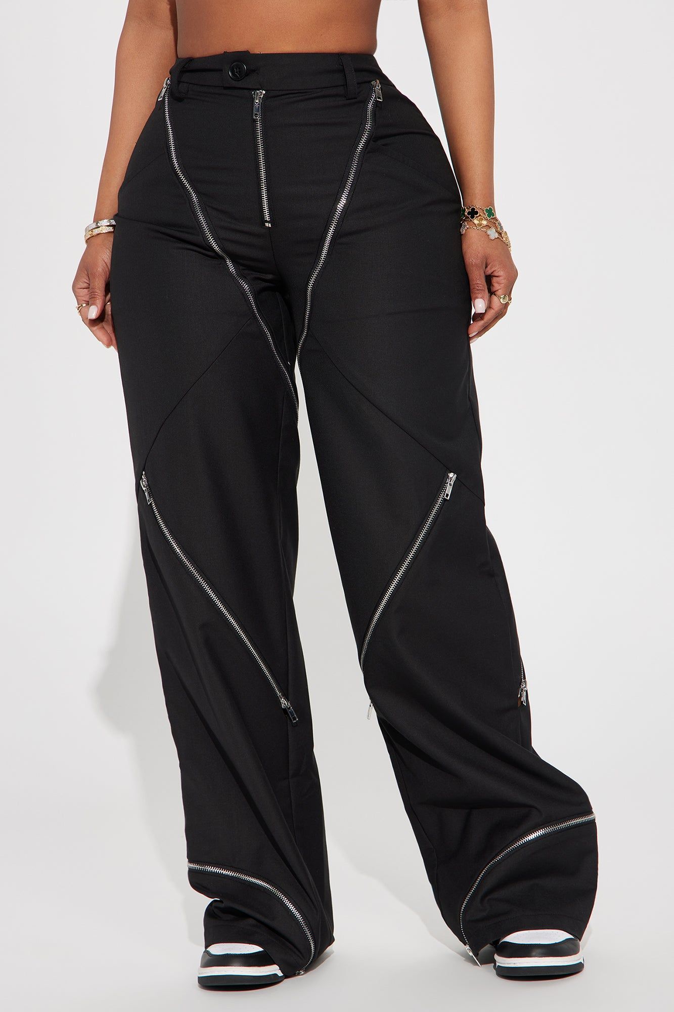 Zipper Me Up Trouser - Black sold by Fashion Nova product image thumbnail 2