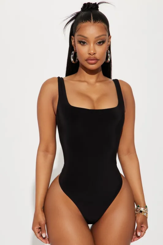 Back To Basic Bodysuit - Black sold by Fashion Nova