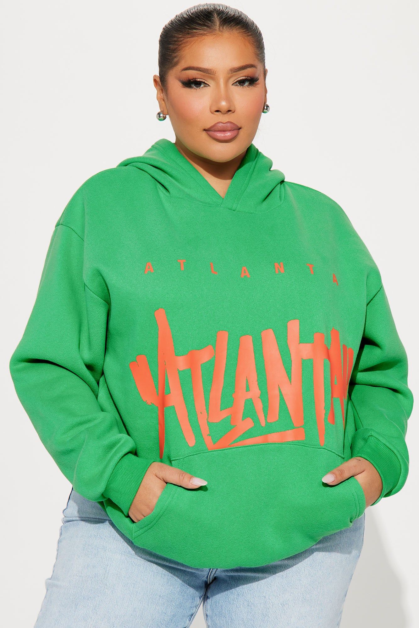Atlanta Vibe Graphic Hoodie - Green sold by Fashion Nova product image thumbnail 4