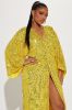 Dancing Queen Sequin Maxi Dress - Yellow sold by Fashion Nova