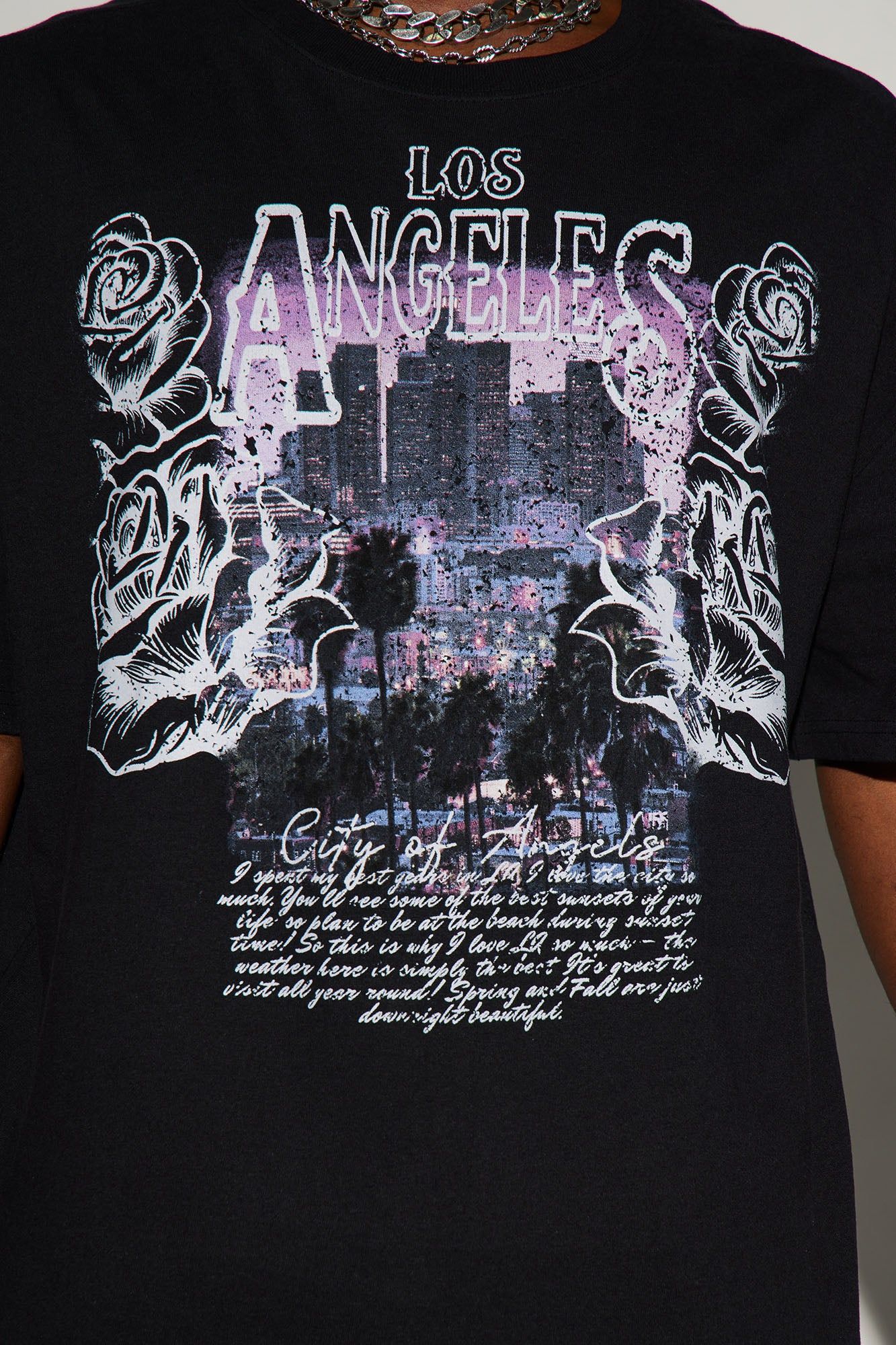 City Of Lost Angels Oversized Short Sleeve Tee - Black sold by Fashion Nova product image thumbnail 3