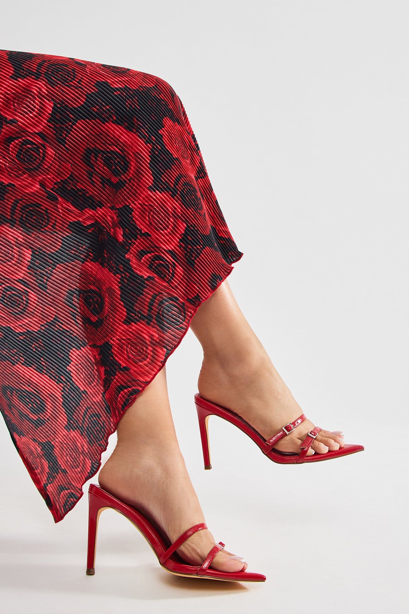 Live Fast Heeled Sandals - Red sold by Fashion Nova product image thumbnail 2